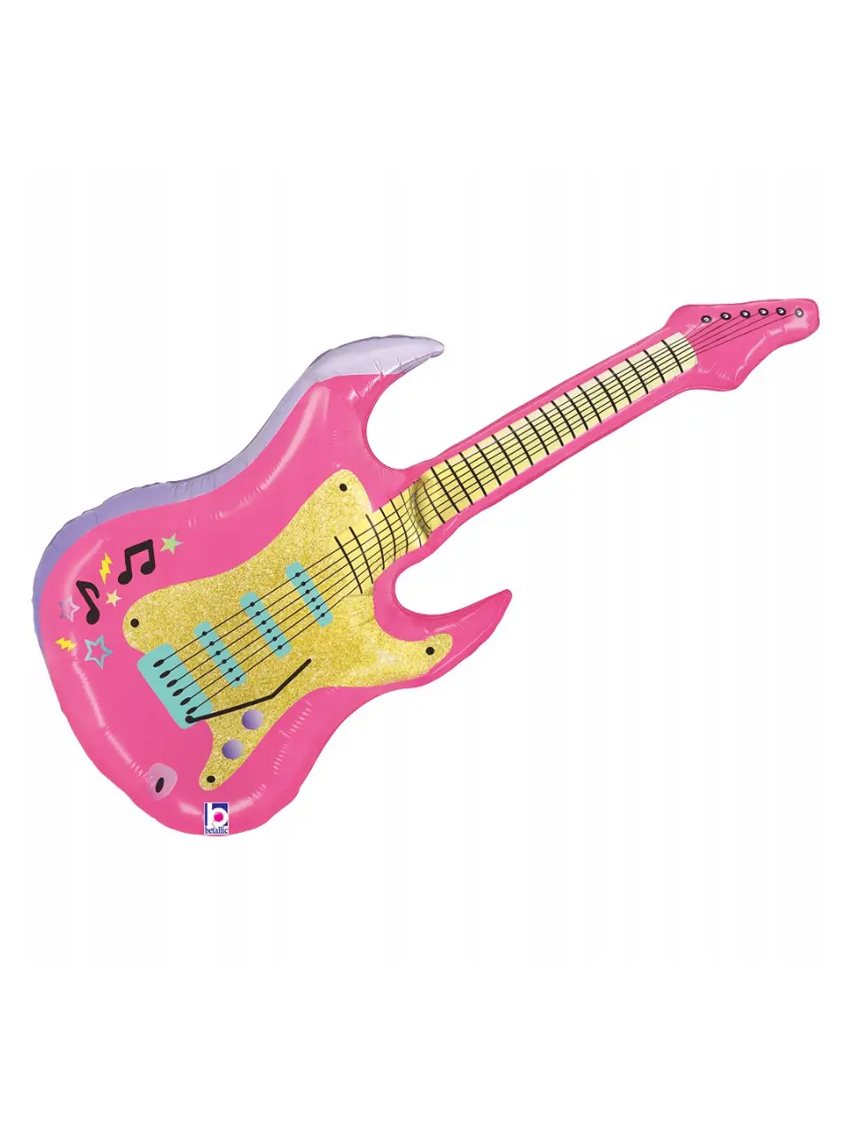 balon foliowy gitara różowa